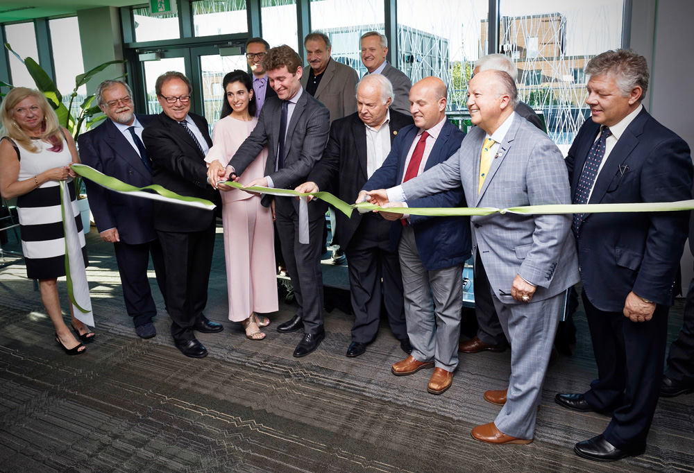 Ribbon-cutting ceremony for new corporate office and branch of MGI Financial Inc.